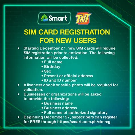 how to register a smart sim card|sim card registration for smart link.